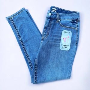 Seven7 Tummy Less Jeans Medium Wash Size 16 NWT